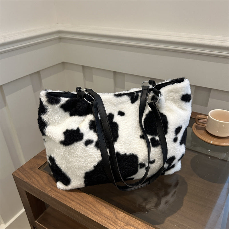 plush cowhide pattern