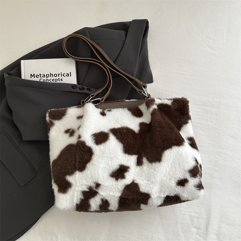 plush cowhide pattern