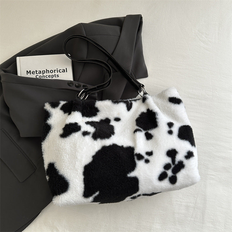 plush cowhide pattern